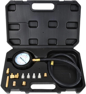 Geko automatische drukmeter set - 0-500 psi - 12 adapters - 60 cm slang