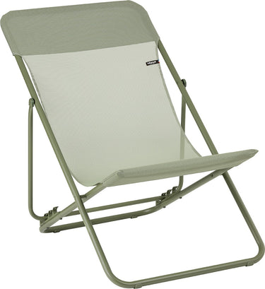 Lafuma maxi transat - strandstoel - inklapbaar - verstelbaar - color block - moss