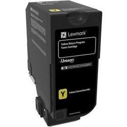 Tonercartridge lexmark 74c20y0 geel