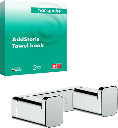Hansgrohe addstoris dubbele handdoekhaak chroom