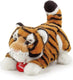 Trudi - classic puppy knuffel tijger bruce 14 cm - handgemaakt in italie - hoge kwaliteit pluche knuffel - knuffeldier voor jongens en meisjes - oranje wit zwart - 14x14x23 cm maat l