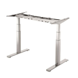 Fellowes zit-sta bureau 96940 zilver t-voet