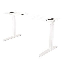 Fellowes zit-sta bureau 97470 wit staal