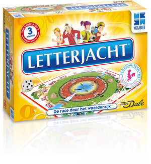 Megableu letterjacht - educatief taalspel voor kinderen - woordspel in samenwerking met van dale - vanaf 6 jaar - bekroond bordspel