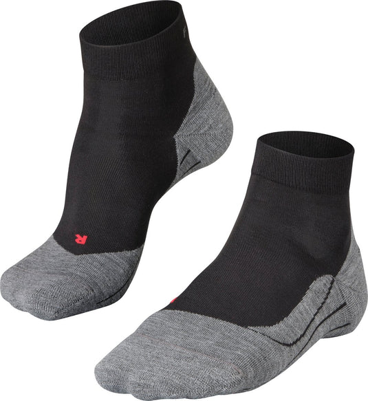 Falke ru4 short anti-blaar katoen functioneel materiaal hardloopsokken heren zwart - maat 44-45