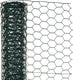 Nature - verzinkt staal gaas - 10 x 0,5m - groen - 13mm mazen