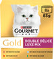 Gourmet gold luxe mix - kattenvoer natvoer - vis vlees - 48 x 85 g