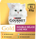 Gourmet gold luxe mix - kattenvoer natvoer - vis vlees - 48 x 85 g