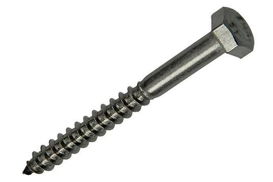 Mack 1020010 - houtdraadbout roestvrijstaal 10 st 6 x 60 mm | 5 stuks