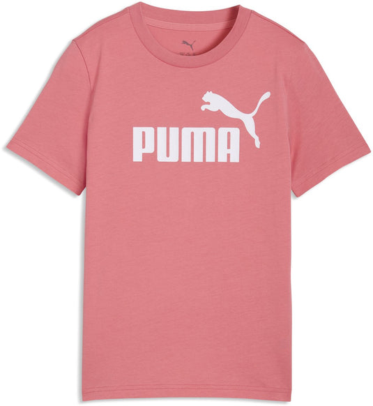 Puma ess no. 1 logo tee g meisjes t-shirt - wild pink