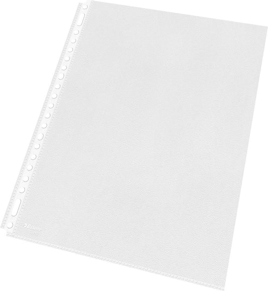 Esselte showtas a4 - 30% pre-consumer gerecycled materiaal - pp - 100 stuks - transparant