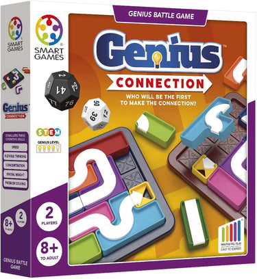 Smartgames genius connection - snel strategisch puzzelspel - 720 uitdagingen - zowel voor 1 als 2 spelers - vanaf 6 jaar - kinderen én volwassenen