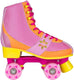 Nijdam rolschaatsen - chevron - roze geel - maat 35 36
