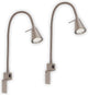 Briloner tuso - set van 2 wandlampen - bedlampen - incl. warm wit licht 3.000 k - gu10 - mat nikkel - metaal - 40.3 x 21.7 x 5.8 cm