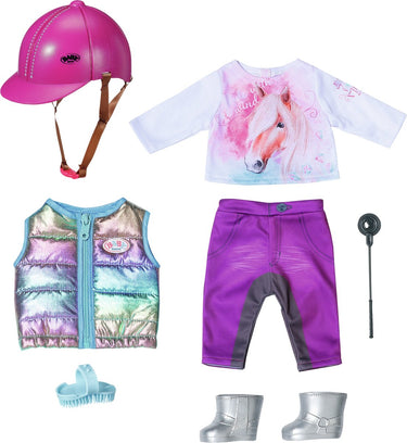 Baby born deluxe paardrij-outfit - 43 cm