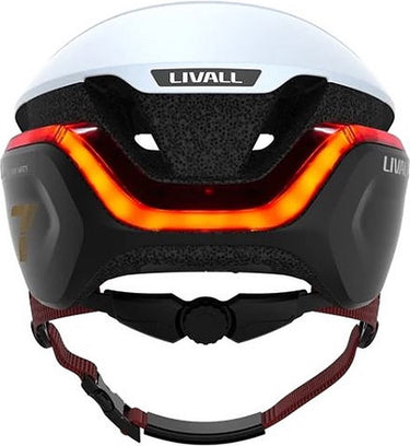 Livall evo21 white medium - (smart) fietshelm - sos functie - led richtingaanwijzers - smart verlichting