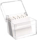 Maul kaartenbak met index a7 acryl 12 x 10 x 9.5 cm transparant