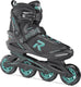 Icon inline skates softboot dames 80 mm 82A zwart aqua maat 38