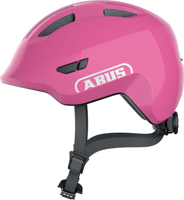 Abus fietshelm smiley 3.0 shiny pink s - 45-50 cm - pink - geschikt voor gebruik op kinderfietsen - 220 g