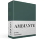 Ambiante jersey hoeslaken - lits-jumeaux - dark green