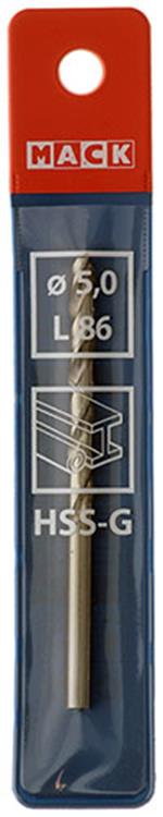 Mack 1018406 - metaalboor hss g din 338 ø 5,0 x 86 mm | 5 stuks