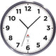 Wandklok voor buiten alba horextra controlled analoog zilver wit