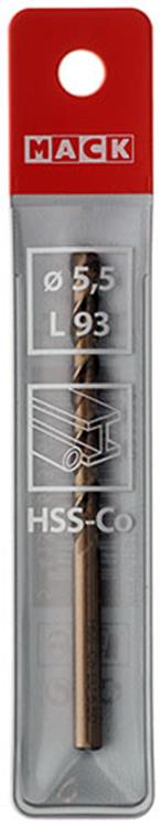 Afbeelding laden in galerijviewer, Mack 1018427 - metaalboor hss co5% din 338 ø 5,5 x 93 mm | 5 stuks
