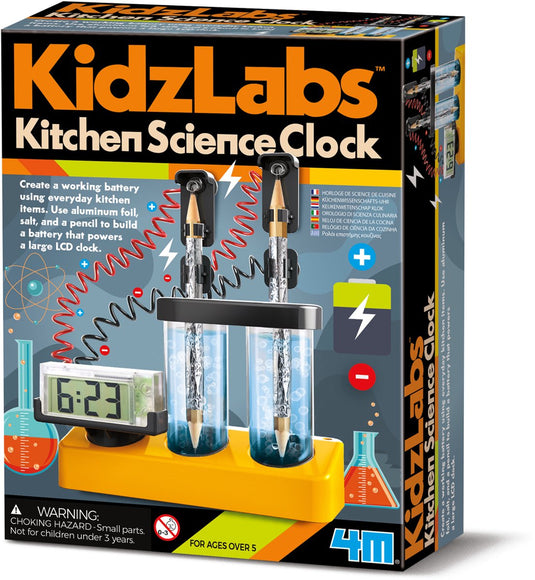 4m wetenschap en spel - bouw je keukenwetenschapsklok - bouwpakket - kidzlabs - 5 jaar