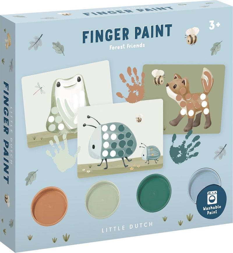 Chargez l'image dans la visionneuse de la galerie, Little dutch vingerverf forest friends - complete set - cadeautip - creatief speelgoed
