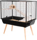 Zolux neo silta knaagdierkooi - dierenverblijf - zwart - 78 x 48 x 87,5 cm