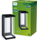Philips led philips ulyzo wandlamp - zwart - e27