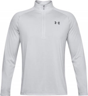 Under armour ua tech 2.0 1 2 zip-gry heren sporttrui - halo grijs - wit