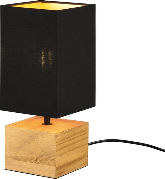 Rl live your light reality woody - tafellamp - zwart;bruin