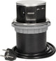 Orno pop-up stekkerdoos - verdeelstekker 3 -voudig - stekkerblok met twee usb-a laadpunten - rvs inox