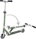 Globber kinderstep - flow - groen chrome - lichtgevende wielen - vouwbaar - vanaf 5 jaar