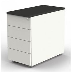 Bureauladeblok kerkmann 4192 hout antraciet, wit