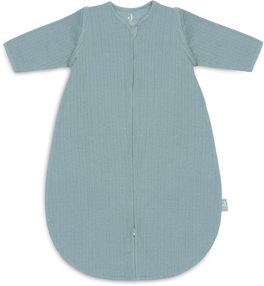 Jollein baby slaapzak zomer met afritsbare mouw 70cm - rond - ajour sea green - zomerslaapzak