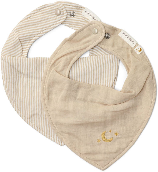 Little dutch 2-pack bandana slab - beige - essentials