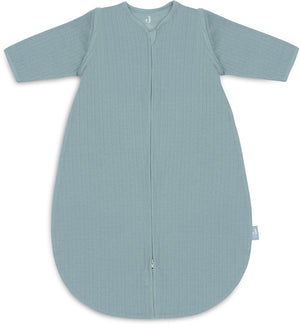 Jollein baby slaapzak zomer met afritsbare mouw 70cm - rond - ajour sea green - zomerslaapzak