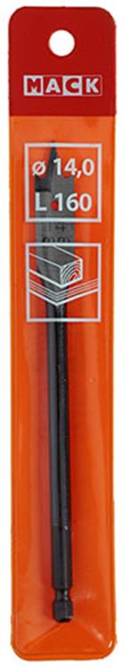 Mack 1018516 - platte houtboor din 7487 ø 14,0 x 160 mm | 5 stuks