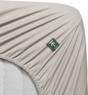Beddinghouse percale katoen - topper hoeslaken - 180x220 - naturel