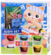 Playgo klei speelgoed sushi set met 6 potjes en accessoires.