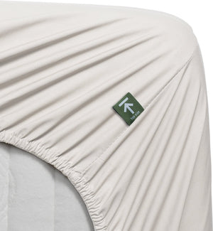 Beddinghouse percale katoen - hoeslaken - 180x220 - gebroken wit