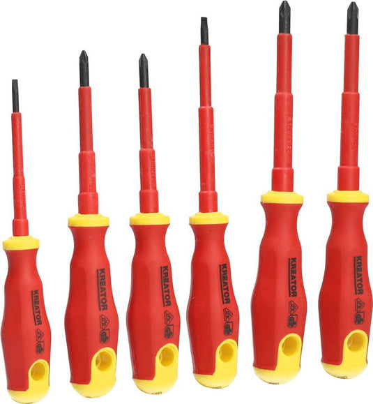 Kreator krt400202 vde-geïsoleerde schroevendraaierset – 6 delig