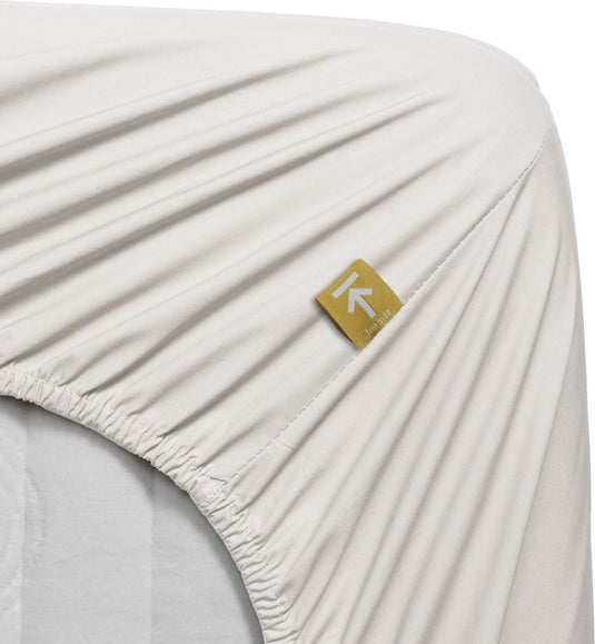 Beddinghouse - percale katoen - topper hoeslaken - 90x200 cm - gebroken wit