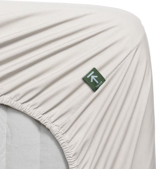 Beddinghouse percale katoen - topper hoeslaken - 180x200 - gebroken wit