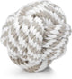Beeztees touwbal - hondenspeelgoed - beige wit - 10 cm