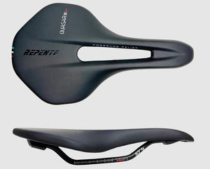 Repente zadel quasar s 2.0 thermoplastic stalen rails zwart