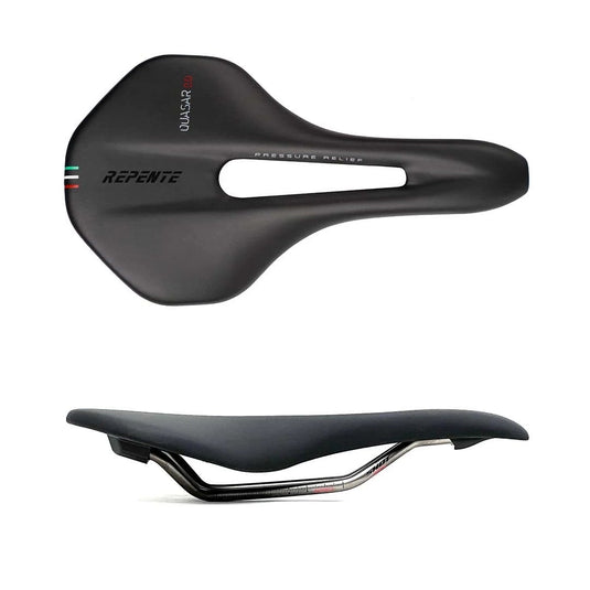 F-tech repente zadel quasar shot 2.0 lcf technologie rvs rails zwart