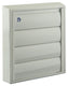 Renson 1006251 - dampkaprooster opbouw 433 alu ral 9010 173x173mm | 2 stuks